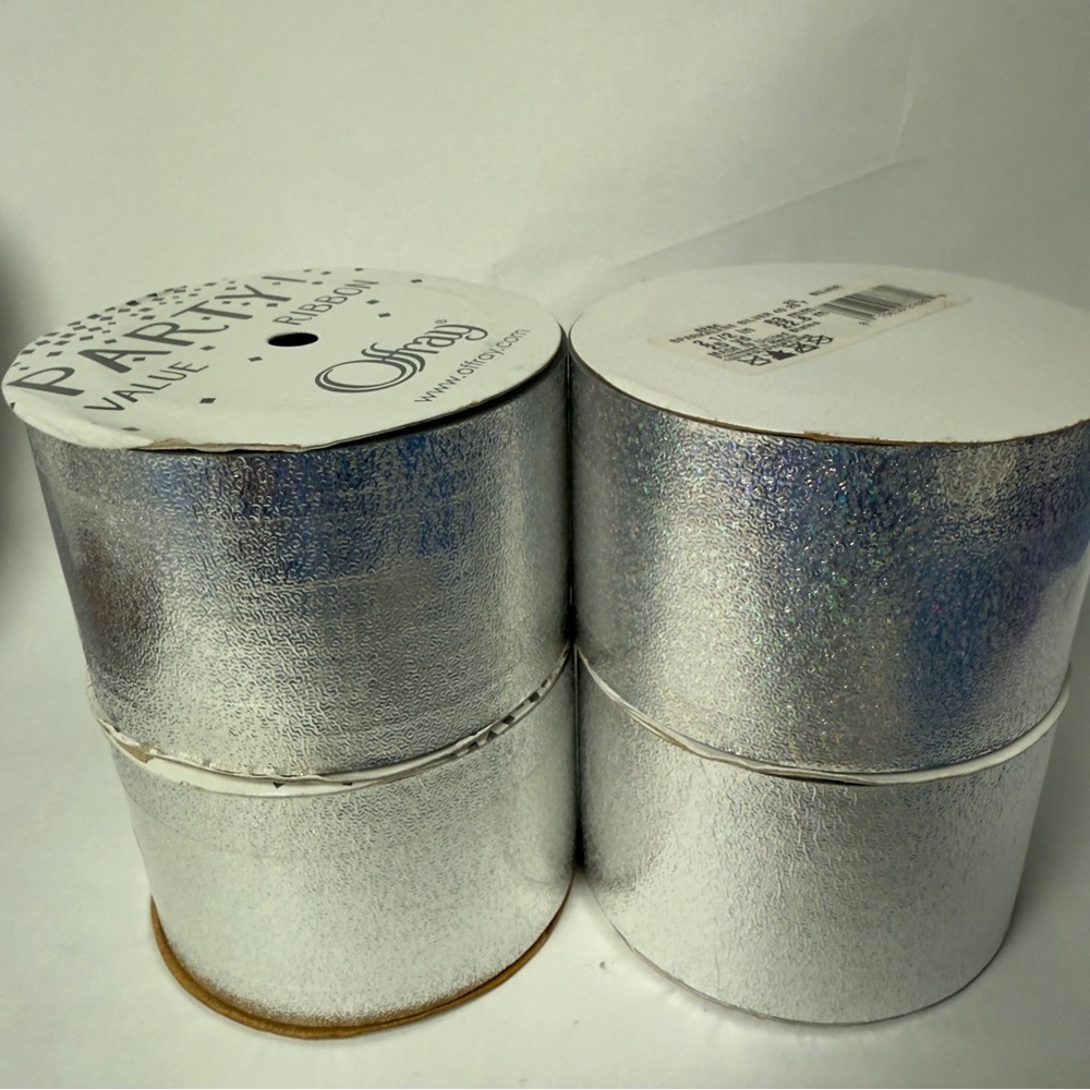 OFFRAY 6 Wide Metallic Ribbon Spools NWT - Picture 2 of 6